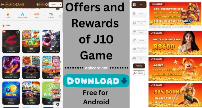 Rewards of J10 Game Pakistan